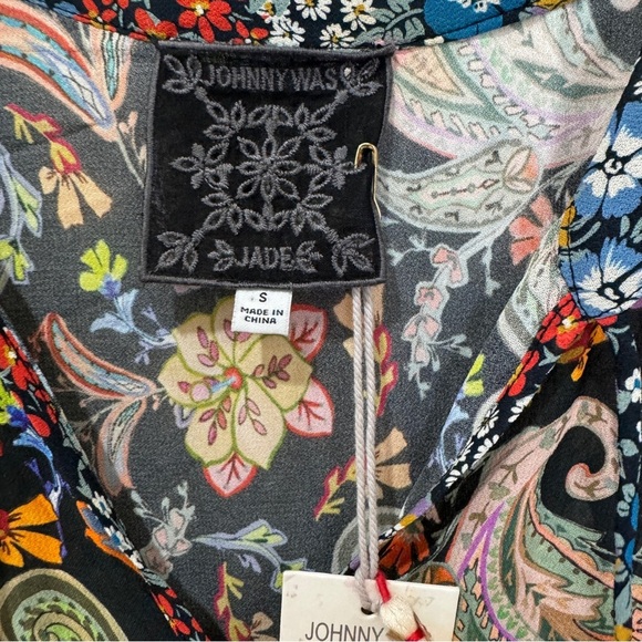 Johnny Was bryce Paisley Print midi  Dress NEW - Picture 8 of 13